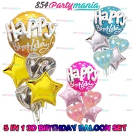 3D happy birthday balloon set 5 IN 1 BALLOON SET 3D HB BALLOON birthday balloons party decoration so