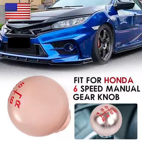 6 Speed Type R Shift Gear Knob MT For Honda Civic City FD2 FN2 EP3 TYPE R DC2 M10 x 1.5 Aluminum JDM