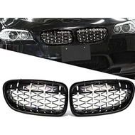 BMW F10 2010-2016 Car Front Bumper Kidney Grille Diamond Style Racing Grills Auto Accessories