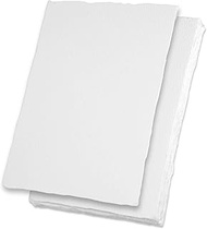 Pack of 30 Handmade Paper A6 300 GSM Watercolour Paper Handmade Paper 20.3 x 15.2 cm for Painting Sk