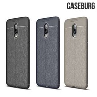 OnePlus 6T CASEBURG Urban Shield 商務斯文 耐磨皮紋 保護套 手機軟殼 1023A