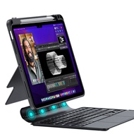 For iPad Mini 6 Folio Touch Magic Keyboard Case with Colors Backlit Trackpad Magnetic Detachable Sma