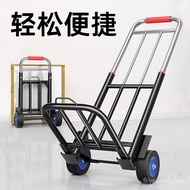 Foldable Pulling Truck Luggage Trolley Small Pulling Cart Luggage Cart Shopping Cart Pushing Cargo L
