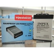 Led power supply rainproof impex 200 W-12 V