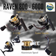 Spinning Reel ORCA Raven Power Handle 800-6000 Strong Reel reel spinning