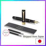 PARKER PARKER fountain pen Duofold Classic Black GT medium size 18k gold nib in gift box Genuine imported 1931382