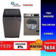 Toshiba Washing Machine Soft Close Lid (7kg) AW-M801AM(SG)