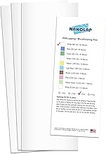 NANOLAP PSA Lapping Film, 3 Pc 60 Micron (260 Grit) Adhesive Polishing Paper, 4-1/4” x 11” Microfini