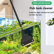 CEASI Glass Algae Scraper, 33/53/73CM Dual-Use Aquarium Cleaning Tool,  Stainless Steel Algae Remova