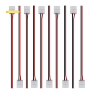 【yves_service】50Pcs LED Tape Connector 2Pin LED Strip Accessories Connectors for 2835 3528 5050 5730