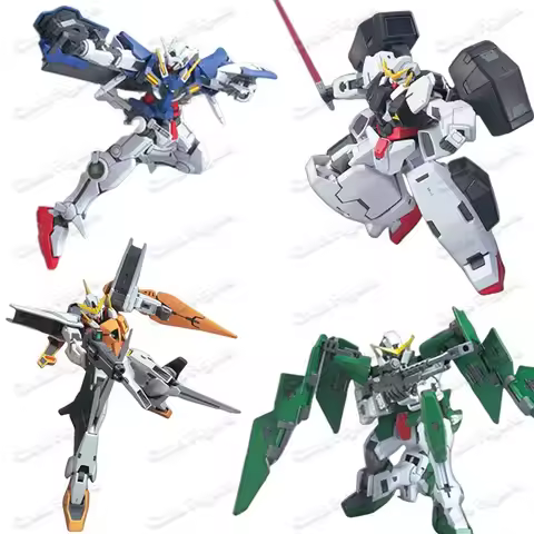 Genuine Bandai HG Gundam Series, GN-001 Exia, GN-005 Virtue, GN-002 Dynames, GN-003 Kyrios, Articula