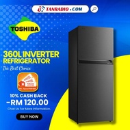 【FREE SHIPPINGS】Toshiba 360L Origin Inverter Twin Door Fridge Refrigerator 冰箱