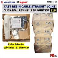 (S16)Legrand MEGAPOWER SGJS-P S16 CAST RESIN CABLE STRAIGHT JOINT/CLICK SEAL RESIN FILLED JOINT KIT 