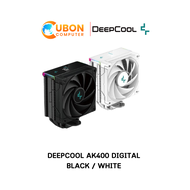 CPU COOLER (พัดลมซีพียู) DEEPCOOL AK400 DIGITAL BLACK / WHITE  ประกันศูนย์ 3 ปี