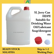 botol plastic 5L jerry can Water Bottle tong botol air sabun minyak 5000ml