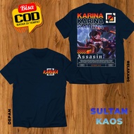 SULTAN KAOS DEWASA DAN ANAK MOBILE LEGEND KARINA SPIDER LILY BAJU ML KARINA ASSASIN TSHIRT MLBB BISA
