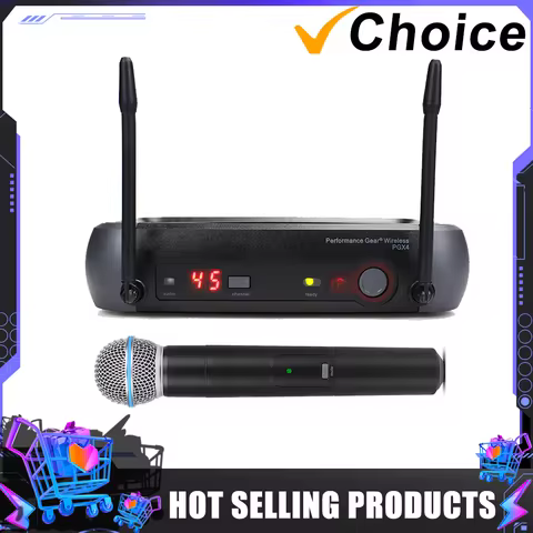 Professional PGX4 PGX PGX24 BETA58 BETA58A BETA 58A 1 channel UHF wireless microphone system for DJ 