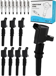 TAUTOY DG508 Ignition Coil SP493 Spark Plug For Ford E150 F250 E350 F450 E550 Econoline Excursion Ex