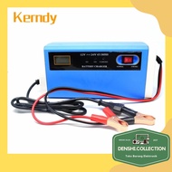 Kerndy Charger Aki Mobil Motor Lead Acid 12-24V 10A-With LCD