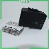 [Amleso] Cassette Vintage FM AM Radio Portable Walkman Walkman Cassette Player for Language Learning News