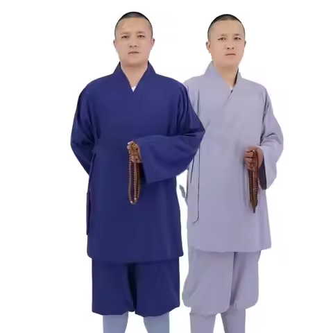Shao Lin Arhat Coat + Pants Wear Little Monk Four Season Suit Temples Monks Shirt Clothes Cotton Lin