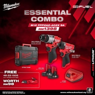 Milwaukee M12 Essential Combo Kit - M12 FPD2 &amp; M12 FID2
