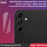 [ Lens Film + Cap ] iMak Samsung Galaxy A55 5G Camera Lens Film HD Tempered Glass Screen Protector
