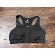 2hand. black bra with gray trim xl. q34