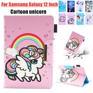 Tablet Case For 2023 5G Tablet Samsung Galaxy 12 Inch Tablet P20 Shockproof Cartoon unicorn Cover