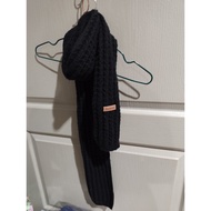 Black Scarf Worn Once Length 66 Inches