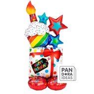 55" Happy Birthday Anagram Balloons