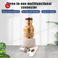 MOODCOME 3Pcs Hose Adapter, Adjustable 15mm To 20mm 3-in-1 Universal Faucet Adapter, Easy Install Ni