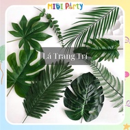 Good Quality Plastic Turtle Leaves, Coconut Leaves, Apple Leaves for Room Decoration, Birthday Decor
