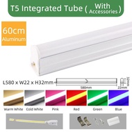 Kaguyahime Color T5 T8 Tube Light Led 220v Rgb Fluorescent Tube Led Tube Lighting 6w 10w 20w Integrated Pvc Plastic 30cm 60cm