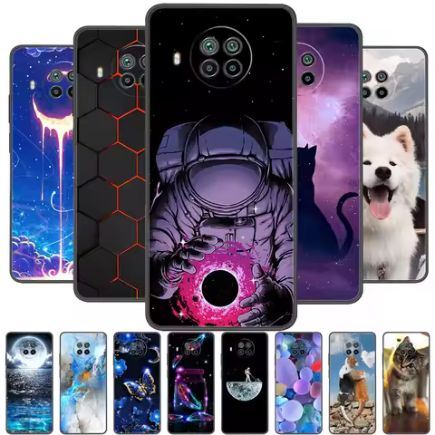 Case For Xiaomi Mi 10T Lite TPU Silicone Black Bumper Soft Case For Xiaomi Mi10T Lite 5G 10T Lite Ph