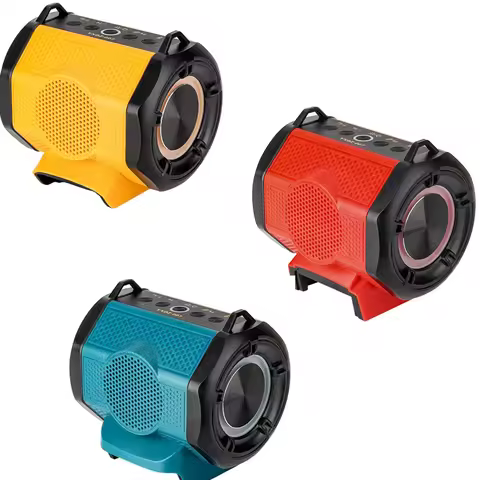 Bluetooth Speaker For Dewalt For Makita For Bosch For Milwaukee 18V 20V Li-ion Battery Portable Play