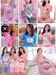 Terno Pajama Cotton Sleepwear Coordinates Set For Women Fit S-L，assorted