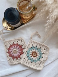 手作編織口罩暫存夾/口罩收納/防疫/口罩存放