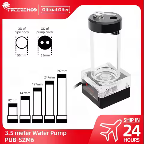 FREEZEMOD Water Tank One-piece Reservoir OD 50mm With Pump 550L/H Integrated PWM speed control head