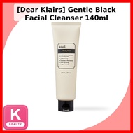[Dear Klairs] Gentle Black Facial Cleanser 140ml / Korean Facial Cleanser / Gentle Formula by Seoul 