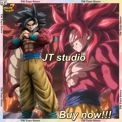 JT Studio 55CM Dragon Ball 2% SSJ4 Anime Figures Son Goku Figurine PVC Statue Collection Model Toys 
