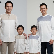 KEMEJA KATUN 260A 260B SHIRT LONG COTTON COUPLE FATHER-SONkoko M231 M231KIDS