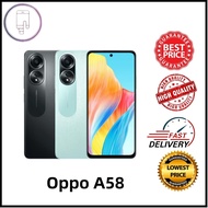 Oppo A58 8GB RAM + 128GB ROM  l 6GB RAM + 128GB ROM l 6.72 Inch 50MP Dual Camera New Smartphone 1 Year Warranty By Oppo Malaysia