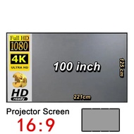 Màn Chiếu Phản Quang Treo Tường 100 inch 4K UltraHD HDR Độ Tườn Phản Cao Có Thể Gấp Gọn ⚜️Katla Shop