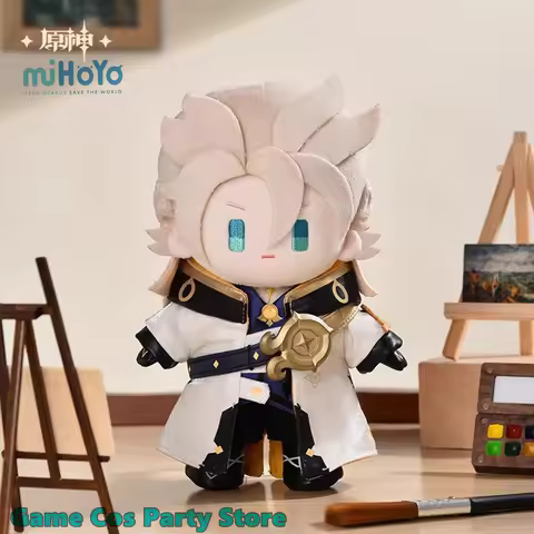 [Genuine] Game Genshin Impact Cosplay Pillow Albedo Q Version Dolls Anime Cartoon Accessories Hallow