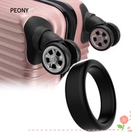 PEONIES 3Pcs Rubber Ring, Diameter 35 mm Silicone Luggage Wheel Ring, Durable Stretchable Thick Flat Flexible Wheel Hoops Luggage Wheel