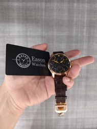 ❤️罕有品 公價$398000全球限量250隻 18K玫瑰金  萬年曆 大飛 洋蔥的 七日動力儲備 透明玻璃錶底  自動上鏈 ✅證書 ✅盒 IWC 502635