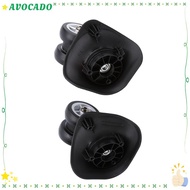 AVOCAYY 1Pair Luggage Wheel Replacement, PVC Black Suitcase Wheel, Durable Swivel Casters Trolley Wh