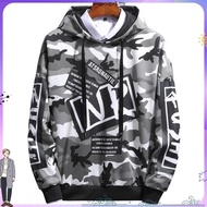 [Ready Stock] Men Fashion Hoodies Sweater Sports Top Long-Sleeve Hoodie Sweatshirt Baju Lelaki M-4XL