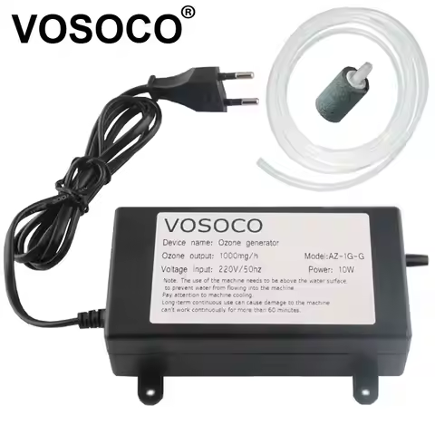 VOSOCO 1000mg Ozone Generator Ozonizer Water Air Purifier cleaner Fruit Vegetable Meat Clean Kitchen